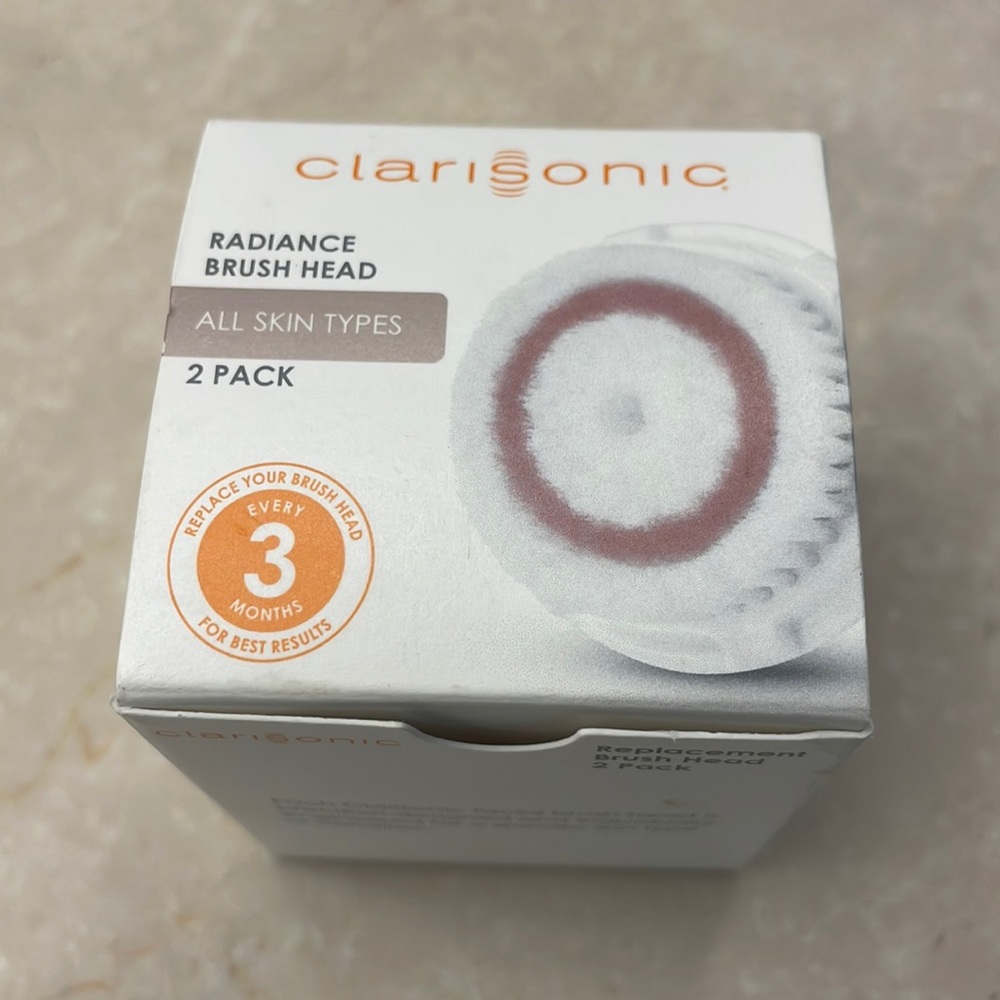 Clarisonic Radiance Brush Head Replacements - only one brush head - new in box.
